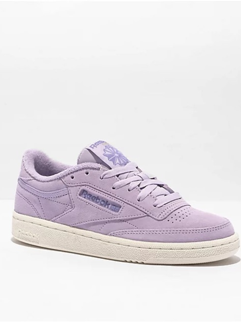 Reebok Club C 85 Suede Sunwashed Purple Skate Shoes